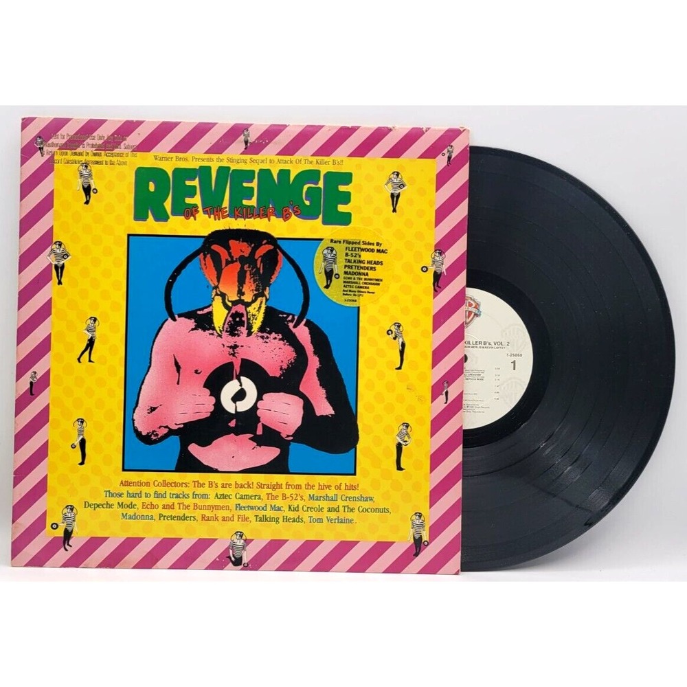 VARIOUS ARTIST - REVENGE OF THE KILLER B'S -  POP ROCK LP PROMO‎ HYPE STICKER WB